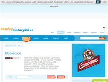 Tablet Screenshot of motoscoot.katalog-motocyklu.cz